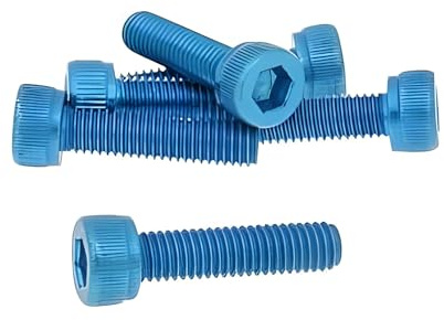 Vicma Hexagon Socket Screw Set - Anodized Aluminum Blue - 6 pcs - M5x20 - Styling