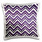 3dRose Kissenbezug, Damastmuster, Chevron-Streifen in Violett, 40,6 x 40,6 cm (pc_78331_1)