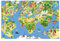 Vliestapete - Great and funny Worldmap - Fototapete Breit Vlies Tapete Wandtapete Wandbild Foto 3D Fototapete, Größe HxB: 290cm x 432cm