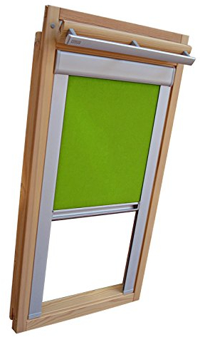 Easy-Shadow Hochwertiges Verdunkelungsrollo Rollo Thermo limone mit Seitenschienen für Velux DG-EP VL,VG,VX 085 ALU // Maßanfertigung
