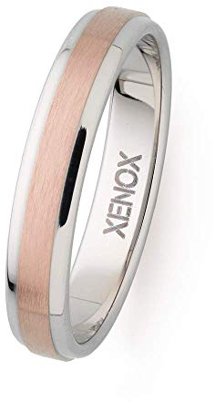 XENOX X2546/60 Herren Ring Edelstahl Bicolor Rose 19,1 mm Größe 60