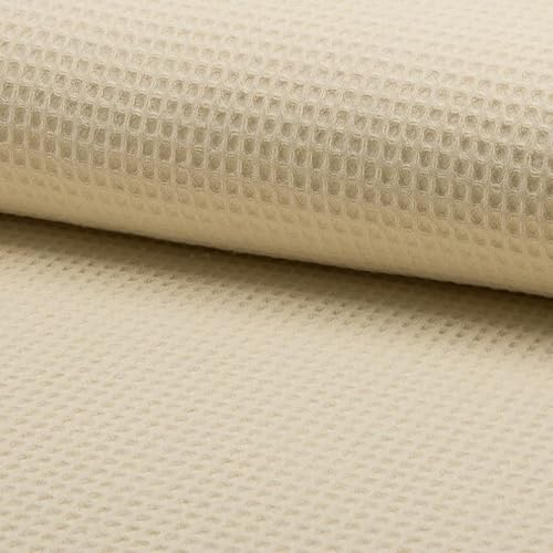 Tissu Nid d'abeille Beige sable x50cm