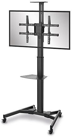 conecto® LM-FS02B Professional TV-Ständer Standfuß für Flachbildschirm LCD LED Plasma höhenverstellbar 37-70 Zoll (94-178 cm, bis 50 kg Tragkraft) max. VESA 600x400mm, Stahl, schwarz