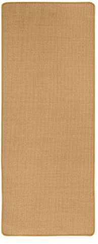 misento Sisal Teppich aus 100% Naturfaser Flachgewebe Webteppich uni,80 x 250 cm