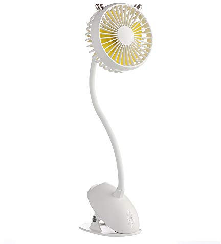 Flexible Clip on Fan Baby Bedside Pushchair Pram Stroller Gooseneck Fan Portable Mini Desktop Fan USB Fan Personal Office PC Laptop Fan Electric Battery Travel Fan
