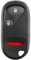 For 01-05 Honda Civic EX LX DX, 03-07 Honda Pilot Keyless Entry Remote Key Fob 3btn NHVWB1U521, NHVWB1U523, 72147-S5A-A01