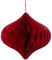 coopz 3er Set Weihnachtskugel Weihnachtsschmuck Zwiebel 11 cm Christbaumkugel Baumschmuck, Farbe:rot