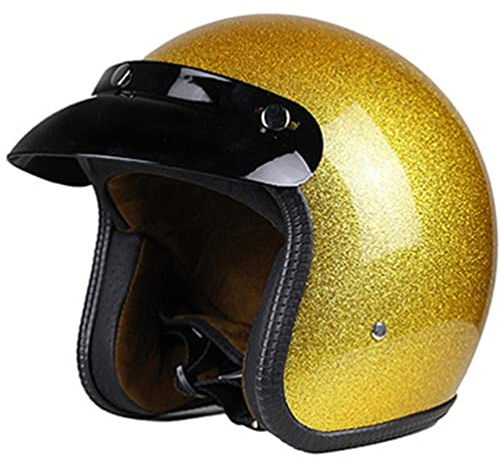 Jet helme Motorrad Vintage Motorradhelm Chopper Scooter 3/4 Jet helme Casco Moto DOT