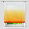 Heichkell Farbverlauf Raffrollo mit Schlaufen Voile Transparente Raffgardine Bändchenrollo in Küche Schlafzimmer Romantischer Stil Orange B×H 120×140 cm