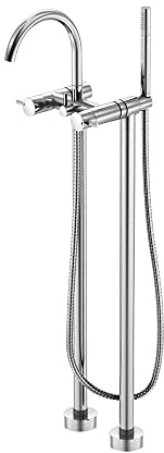 Steinberg Serie 100 Freistehende Wanne/Brause-Armatur, Chrom