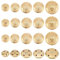 OLYCRAFT 50 Stücke Metall Blazer Knöpfe Set 15mm 18mm 23mm 25mm 30mm Gold Blazer Knöpfe Kleidung Wappen Metallknöpfe Vintage Antike Metallknöpfe Für Anzüge, Mantel, Uniform Und Jacke - Golden