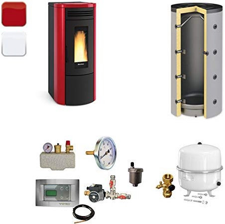 Extraflame Pelletofen Costanza Idro | Heizungsset | 17 kW