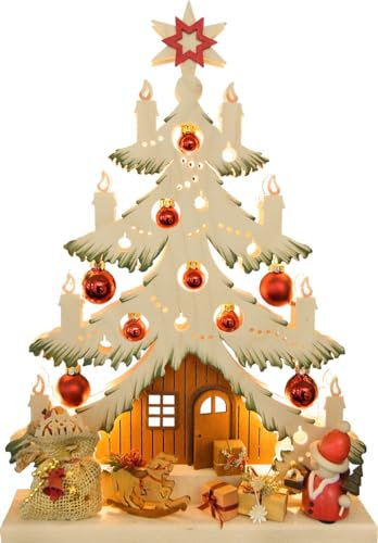 Tanne klein, Weihnachtsmann, grün grün schattiert