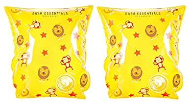 Swim Essentials Schwimmflugel, mit zwei Luftkammern und flache Innenseite, komfortabel, Gelb
