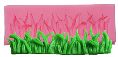 RELAND SUN Grünes Gras Form Zaun Silikon Form Fondant Form Cupcake Kuchen Seite Dekoration Werkzeug