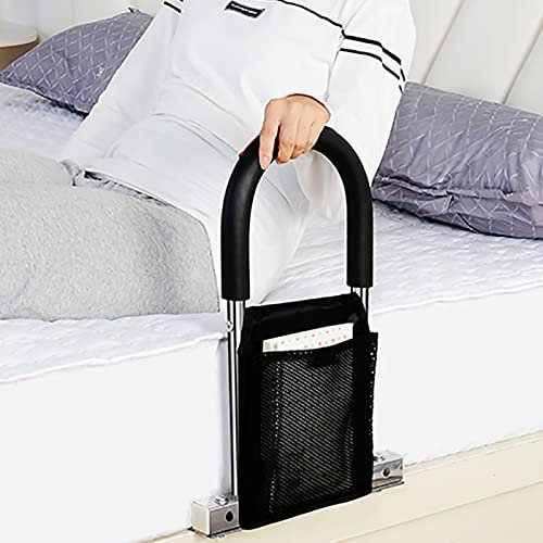 KCTOT Sichere Bettgitter-Safety Bed Rail, Rostfreier Stahl Bettgitter Für Ältere Personen, Sicherheit Bettgeländer Für Ältere Schwangere&Behinderte (Color : (H) 56cm)