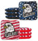Play Platoon Turnier-Serie Cornhole Bags – Pro Style doppelseitige glatte und klebrige Seitentaschen, 8 Stück, entworfen in den USA, 4 rote und 4 blaue Weißkopfseeadler, entworfen in den USA