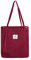 Damen Große Handtasche Kord Shopper Cord Tote Bag für Bücher Reisen Alltag Schule Arbeit Einkaufstasche für Mädchen 40x41cm wine