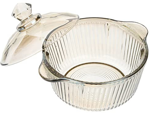 BESTonZON Bol à Ramen Verre Bol à Nouilles Avec Couvercle Fourniture Pour Service Compact Quotidien Réutilisable