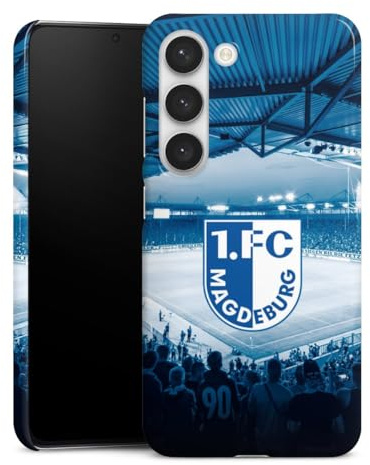 Premium Case kompatibel mit Samsung Galaxy S23 Smartphone Handyhülle Schutzhülle glänzend 1. FC Magdeburg Stadion 1. FCM