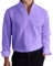 LAOSU Chemise Homme Manches Longues Classique, Rayée Bleu Et Blanc, Easy Iron, Coton, Luxe Marque