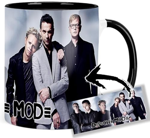 Depeche Mode B Tasse Innen & Henkel Schwarz Keramikbecher Mug
