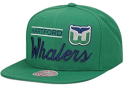 Mitchell & Ness Hartford Whalers Lock Up Vintage Snapback Cap