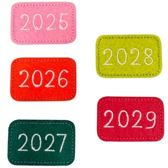 Ludi - Lot de 5 étiquettes ANNÉES - pour Calendrier Pièces détachées