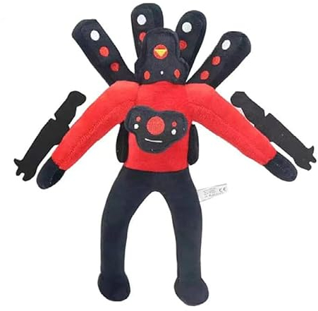 SIUVEY Titan Speakerman Upgraded,Titan Tv Man Upgraded,Cameraman Plush,Monster Plushies Doll for Fans and Friends (A)
