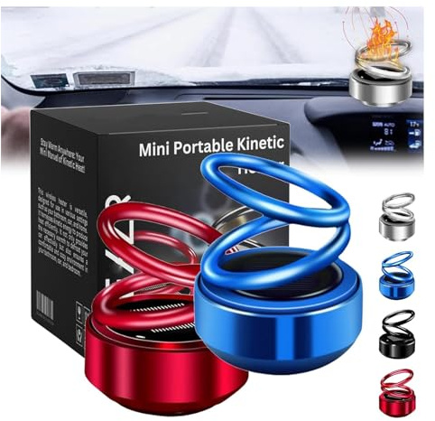 Niblido AEXZR Tragbare kinetische Mini-Heizung, AEXZR Mini Tragbare kinetische Heizung, Tragbare kinetische Mini-Heizung, Mini Tragbare kinetische Heizung, AEXZR kinetische Heizung (Rot/Blau)