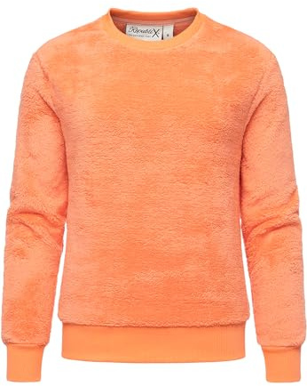 REPUBLIX Damen Sweatshirt Teddy Pulli Sweatjacke Plüsch Hoodie Pullover RD-021