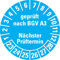 Dreifke® Aufkleber I Prüfplakette geprüft BGV A3 Nächster Prüftermin 22-27, hellblau, Dokumentenfolie, Ø30mm, 18 Stück