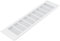 Vent Systems Griglia di ventilazione in alluminio, 400 x 100 mm, colore bianco, 400 x 100 mm