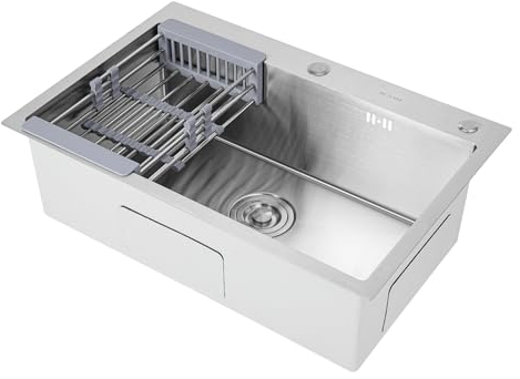 Lavabo portátil multifunción cocina 304 acero inoxidable fregadero independiente de acero inoxidable 1 lavabo