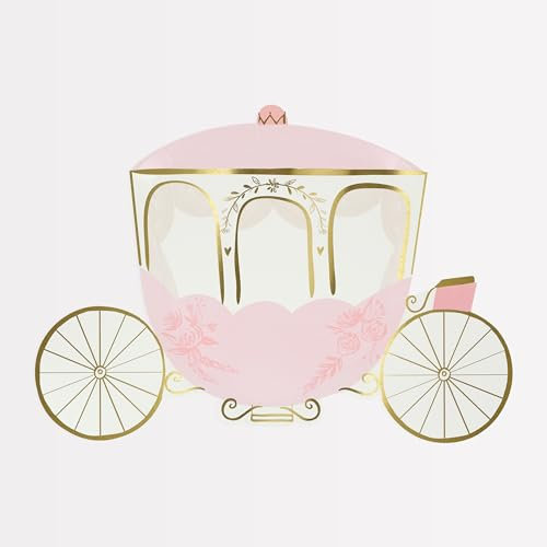 Meri Meri Princess Carriage Plates (Pack of 8)