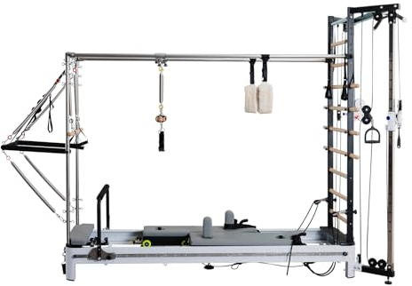 DESHIKE Multifunktionale Pilates Reformer, Reformer mit All in One Trainer, Kabelmaschine Trainer für alle Körper, Pilates-Geräte für Haus und Fitnessstudio