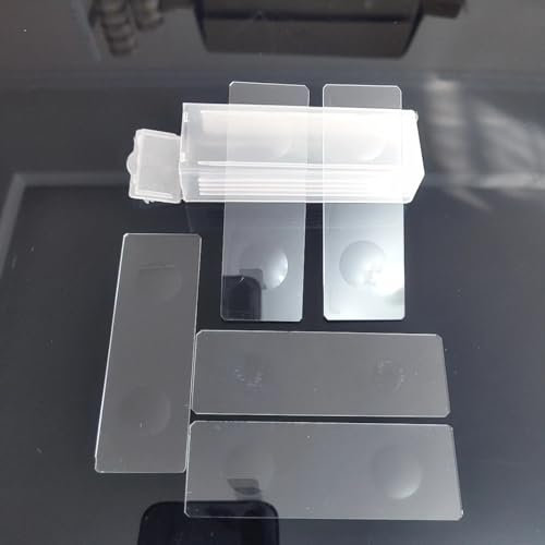 5pcs Glass Reusable Single Double Concave Microscope Blank Slides For Bio-microscope Science Biological Microscope Slides