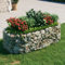 Iiaky Gabionen-Hochbeet Verzinktes Eisen 200x100x50 cm Hochbeet Garten GabionenköRbe Hochbeete FüR Garten Gabionen Zaun