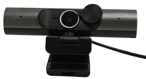 Bewinner Web Cam, 2K 30fps Auto Focusing HiFi Speaker Noise Reduction Mic, Plug and Play PC Camera for Desktop Laptop Video Chat with ABS Material, MJPG, YUY2, H264 Output Format