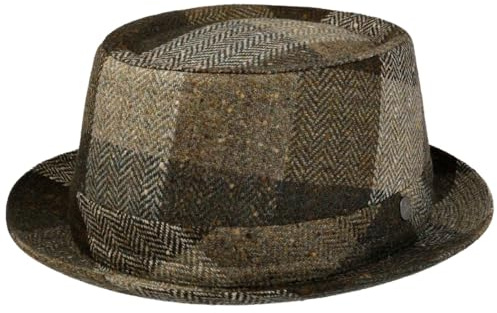LIERYS Lindsburgh Hut Karomuster Wollfilz Made in Italy Herren Herbst/Winter