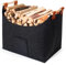 Theo&Cleo Holzkorb für Kaminholz, Kaminholzkorb Groß, Filztasche Shopper, Aufbewahrungskorb für Kaminholz, Einkaufstasche mit Extra dicker Filz
