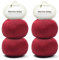 PASCUALI Merino Baby|Strickwolle aus 100% Schurwolle aus Merino, Merinowolle zum Stricken und Häkeln, SET: 4 Knäuel - 200 g, Farbe: Bordeaux 308