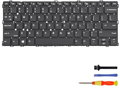Table-King Replacement US Layout Backlit Keyboard for HP EliteBook X360 1020 G2 1030 G2 1030 G3 1030 G4 HSN-I04C Series Laptop