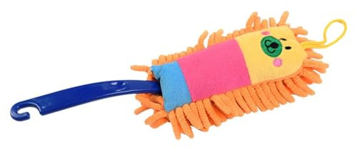 ＡＷＨＡＯ Microfiber Dusting Brush for Kids, Pretend Toy, Washable Feather Duster, Kids Feather Duster for Car Cleaning, orange