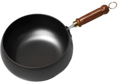 MagiDeal 9,45-Zoll-Wok-Pfanne, Rührpfanne, Kochgeschirr, Mehrzweck-Induktionsherd, Gas, chinesischer Wok, Brat-Wok-Pfanne für Hotelcamping, Ohne Deckel