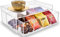 Meicloud Acrylic Tea Station Organizer for Countertop - Tea Bag Organizer Drawer, Clear Lucite K Cup and Coffee Pod Storage box with 8 Compartments, Tea Caddy Creamer Holder Display Stand