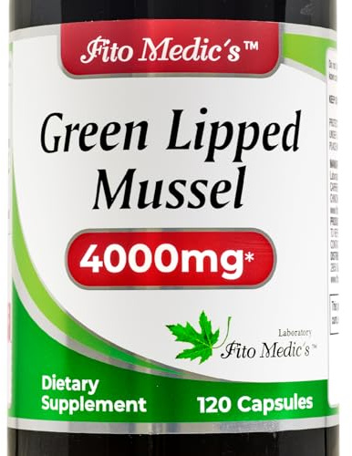 FITO MEDIC'S Green Lipped Mussel | Green Lipped Mussel Pills | 120 Capsules | Herbal Supplement