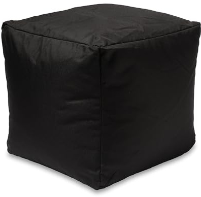 Home Sweet Home UK 100% Waterproof Cube Bean Bag Footstool Modern Square Pouffes for Living Room Large Cube Plush Pouffe Footstool For Indoor & Outdoor Stylish & Durable Square Beanbag Pouffe Stool
