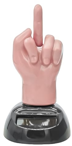 Orivin Solarbetriebenes Armaturenbrett Fürs Auto, Mit Schüttelndem Mittelfinger, Neuartige Tanzfigur, Ornament, Dekorative Sammlerfiguren, Spielsets