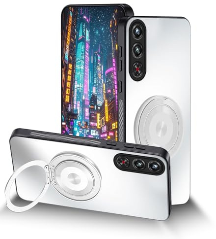 Anlalish Handyhülle Kompatibel mit RedMagic 10 Air Hülle Silikon Matt, Slim Schutzhülle für ZTE Nubia Red Magic 10 Air mit Magnethalterung Cover Zubehör Stoßfest Kratzfest Origina Case (Weiß)